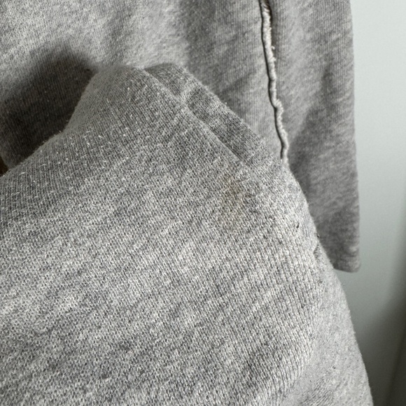 White Crow | Gray Cotton Waterfall Open Front Cardigan - Picture 6 of 7